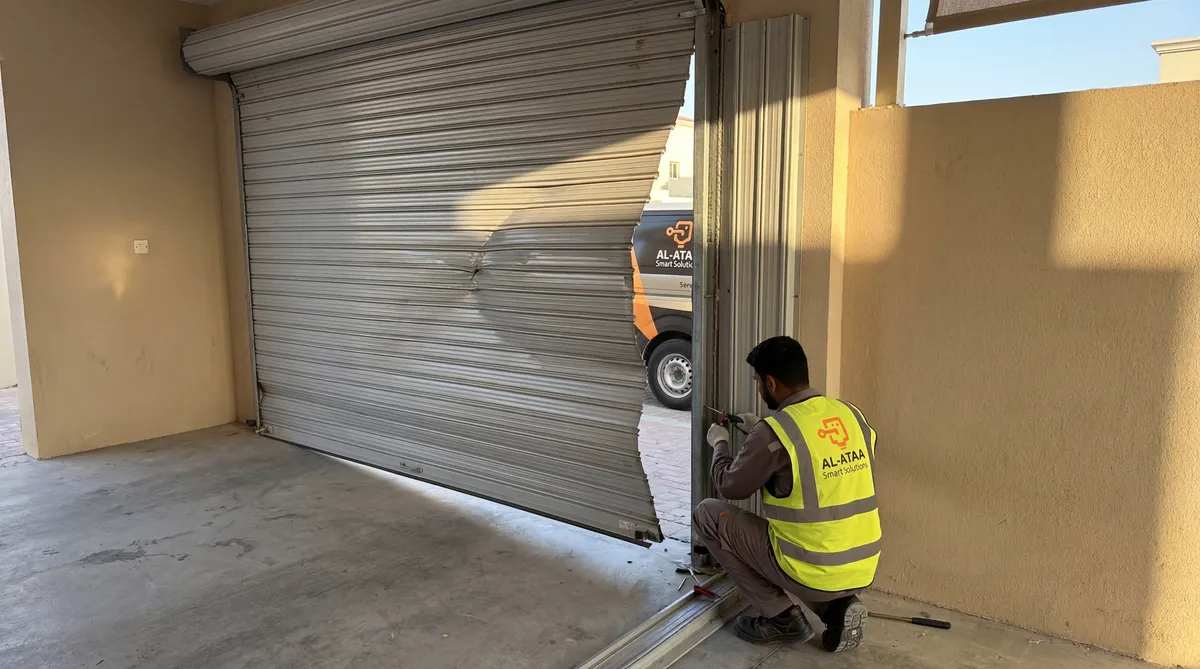 Garage Rolling Shutter Fix - صيانة باب كراج رول